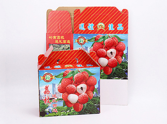 快（kuài）遞水果專用紙箱子 水（shuǐ）果禮品彩箱定製